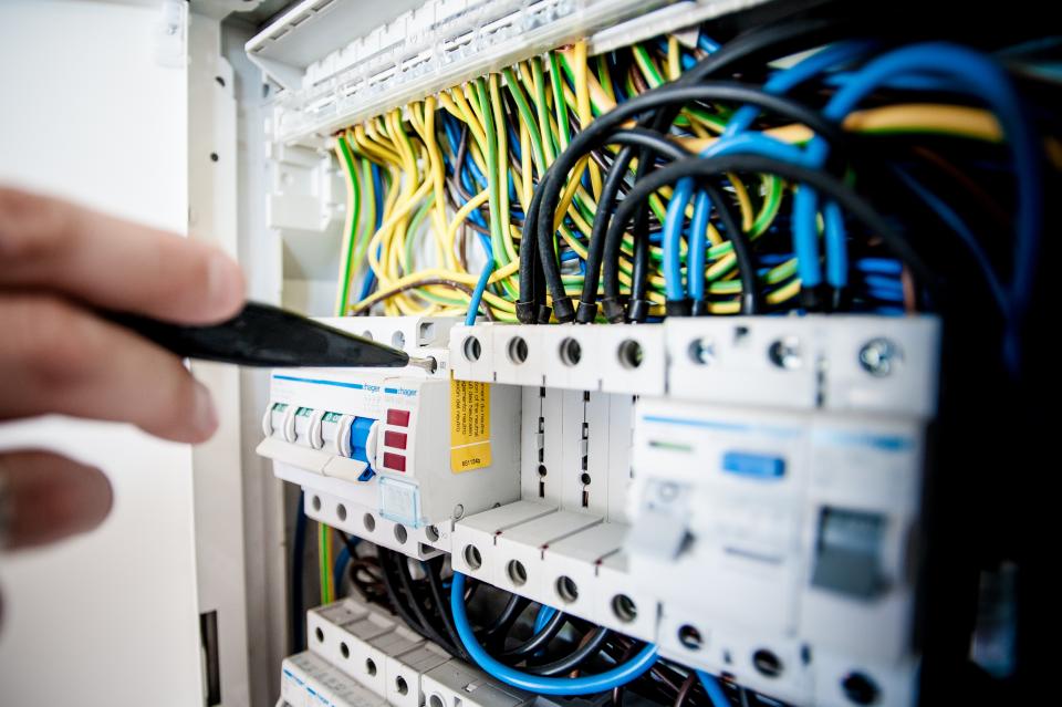 Interruttori di un quadro elettrico industriale